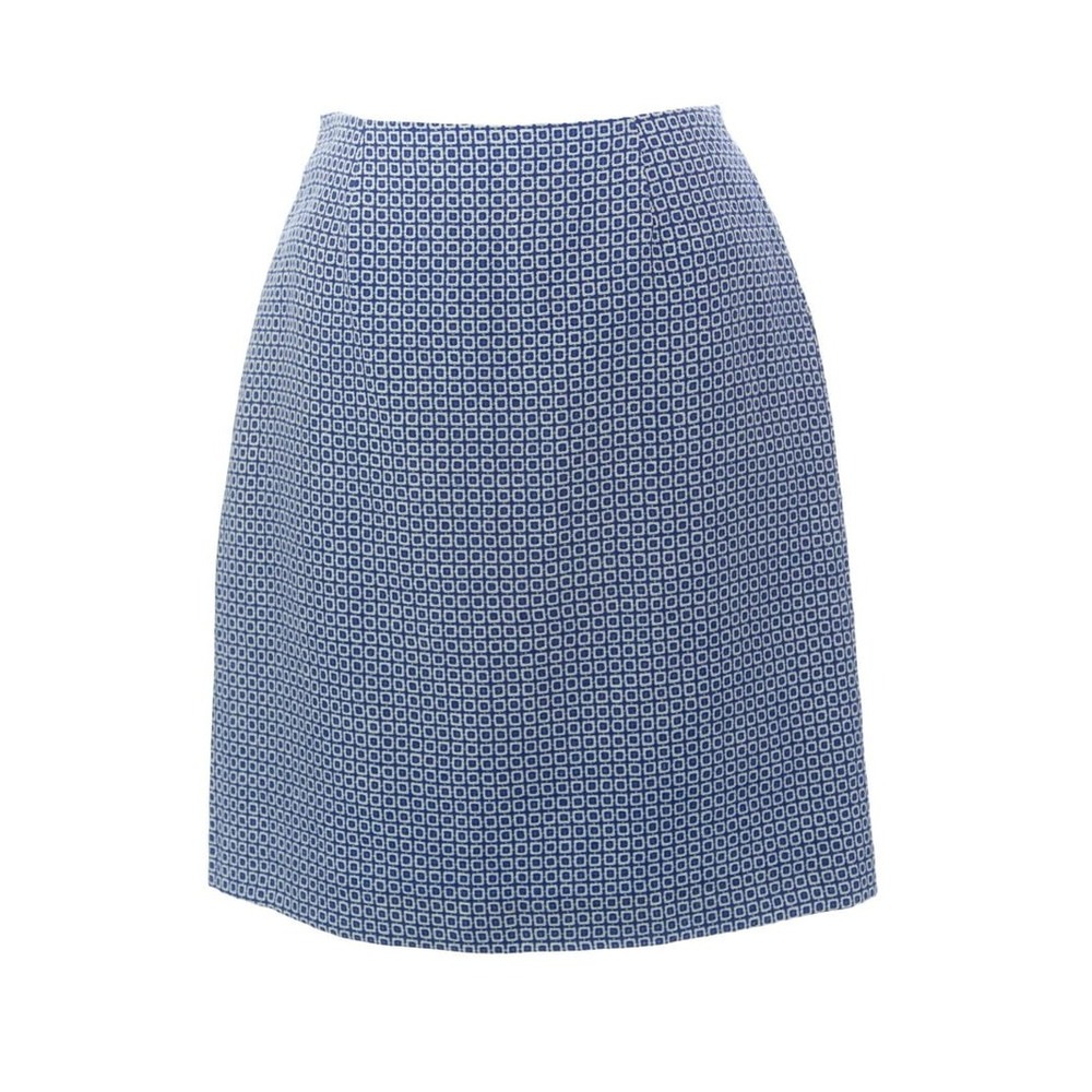 BODEN Women's Blue British Wool Printed Skirt Blue WG473 US 10R $110‎ NWT